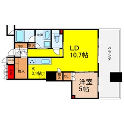 ブランズタワー大阪本町の物件間取画像